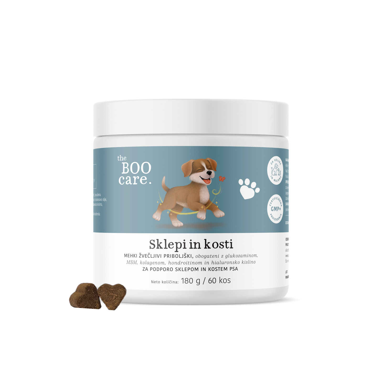 The Boo Care Sklepi in kosti – mehki žvečljivi priboljški za pse, 60 kos The Boo Care Sklepi in kosti – mehki žvečljivi priboljški za pse, 60 kos